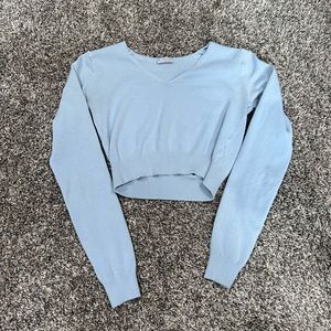 Blue crop top
